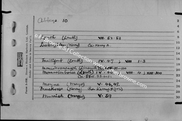 FR BROWNES INDEX